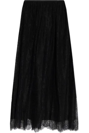 ULLA JOHNSON Falda midi con detalle de encaje