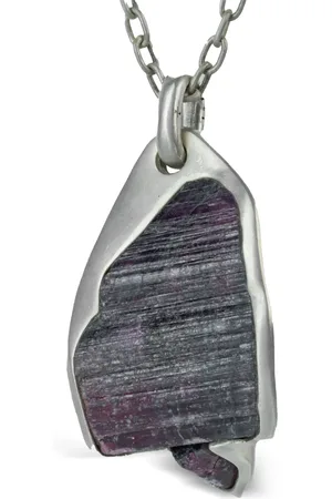 PARTS OF FOUR Collar Halos en plata de ley con turmalina