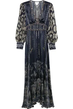 Camilla Vestido largo con estampado The Egypt Effect