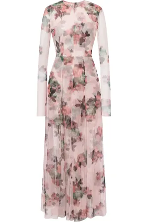 Serafini Vestido largo con estampado floral