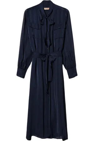 Twin-Set Vestido camisero de georgette