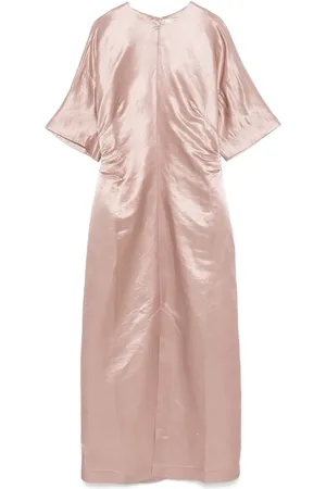 Loulou de Saison Vestido midi con detalle fruncido