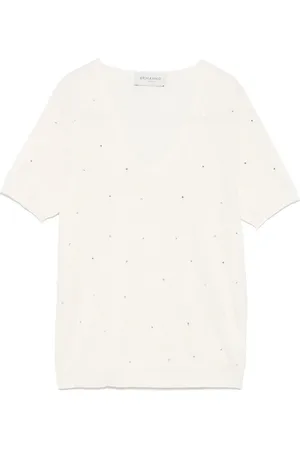 Ermanno Firenze Playera con detalles de strass