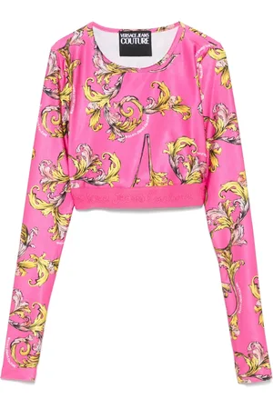 VERSACE Top con estampado Barocco