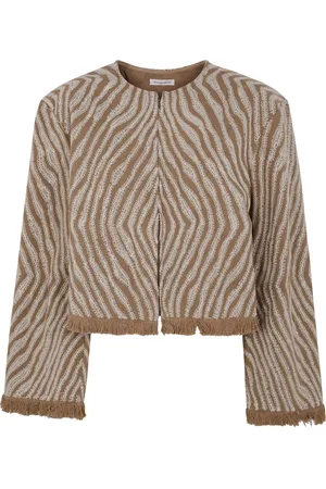 By Malene Birger Chamarra con estampado de cebra