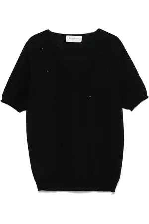 Ermanno Firenze Playera con detalles de strass