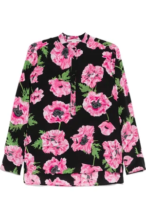 Stella McCartney Camisa con amapolas estampadas