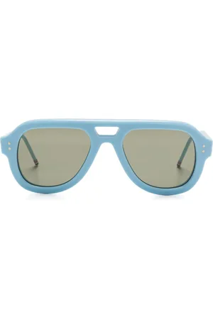 Thom Browne Lentes de sol estilo piloto