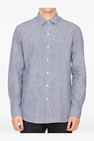 SALVATORE PICCOLO Camisa con rayas estampadas