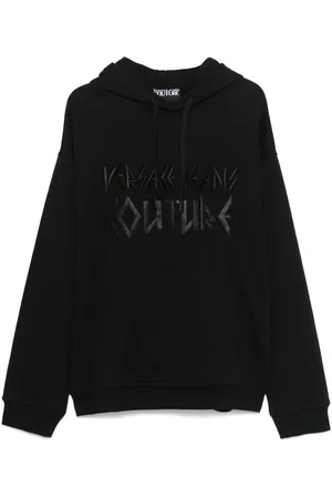 VERSACE Hoodie con logo bordado