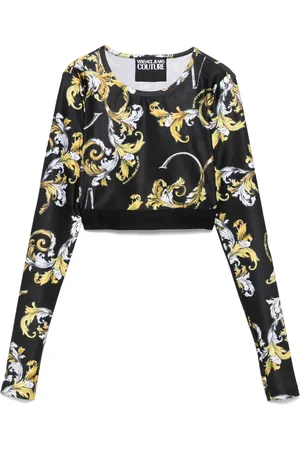 VERSACE Top con estampado Barocco