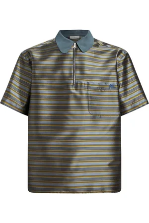 Etro Playera tipo polo con rayas estampadas