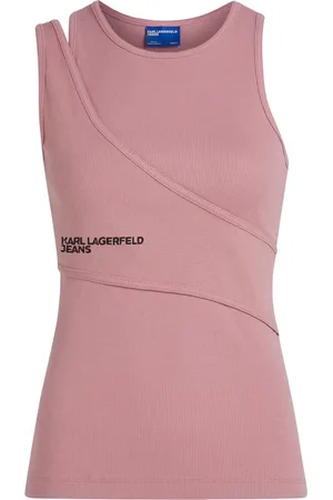 Karl Lagerfeld Top con detalle a capas