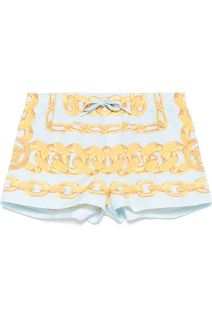 VERSACE Shorts de playa con estampado Medusa Chain