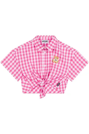Moschino Camisa con motivo de cuadros gingham
