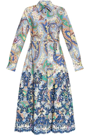 Etro Vestido midi con diseño estampado