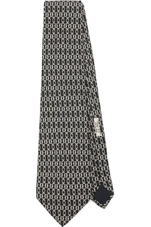 Hermès Corbata con estampado gráfico 2010