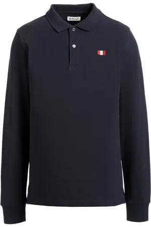 Bally Playera tipo polo manga larga