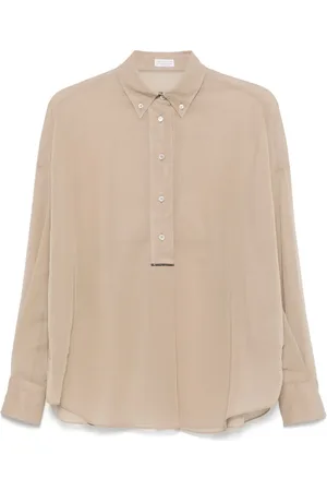 Brunello Cucinelli Blusa de organza