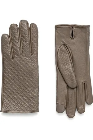 HUGO BOSS Guantes con logo en relieve