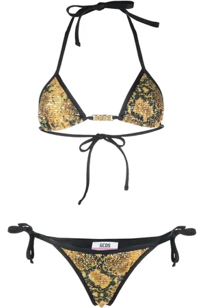 GCDS Bikini de triángulo con lentejuelas