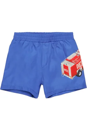 Diesel Shorts de playa con estampado gráfico