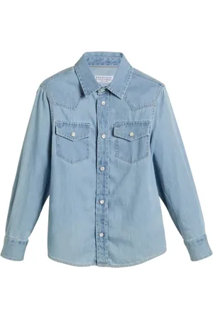 Brunello Cucinelli Camisa de mezclilla
