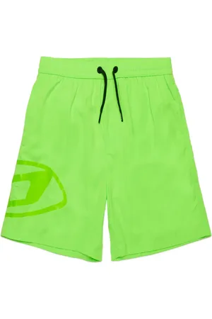 Diesel Shorts de playa con logo estampado