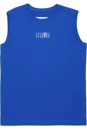 Maison Margiela Playera sin mangas con logo