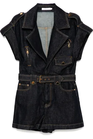 ZIMMERMANN Jumpsuit corto de mezclilla Crush