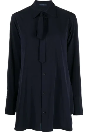 YOHJI YAMAMOTO Blusa manga larga con encaje