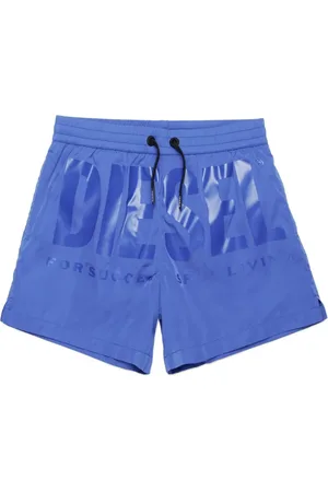 Diesel Shorts de playa con logo estampado