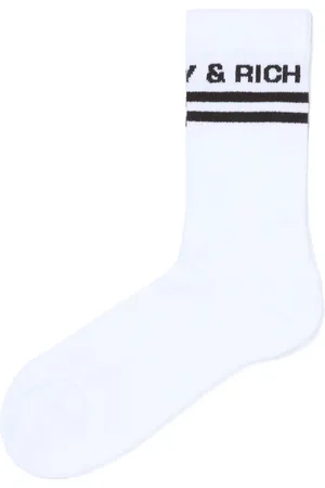 Sporty & Rich Calcetines con logo en jacquard