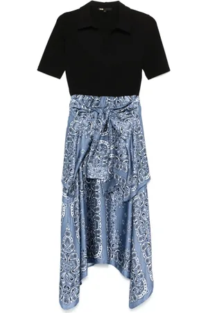 Maje Vestido midi con paneles