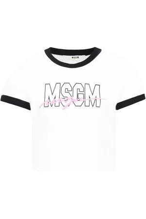 Msgm Playera con logo estampado