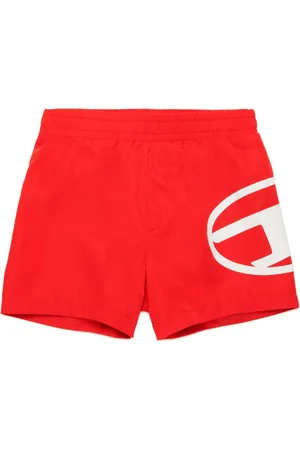 Diesel Shorts de playa con logo estampado