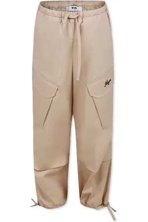 Msgm Pantalones con logo bordado