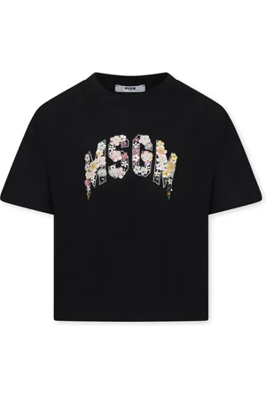 Msgm Playera con logo y detalles