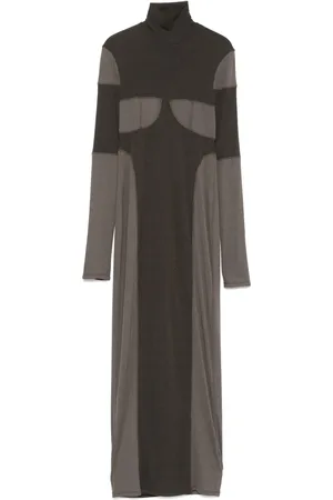 Nanushka Vestido largo con diseño patchwork