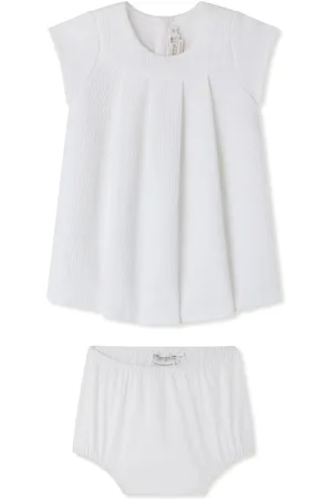 BONPOINT Conjunto de vestido plisado