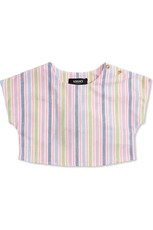 VERSACE Blusa con rayas estampadas