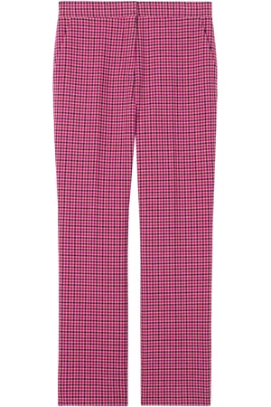 ST. JOHN Pantalones con cuadros estampados