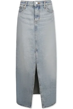 Calvin Klein Falda de mezclilla