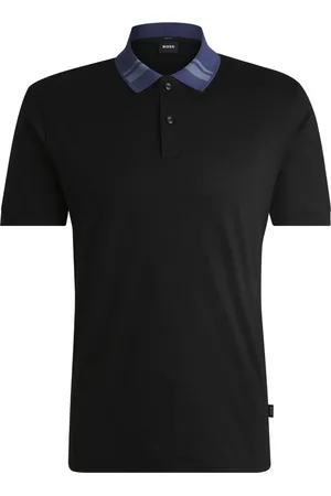 HUGO BOSS Playera tipo polo con cuello en contraste