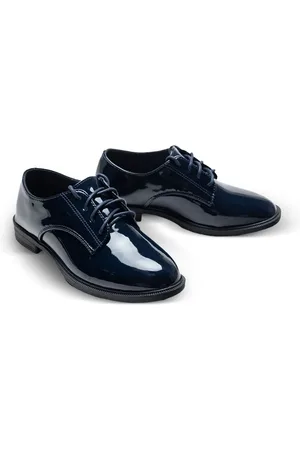 M. Moustache Zapatos oxford con acabado de charol