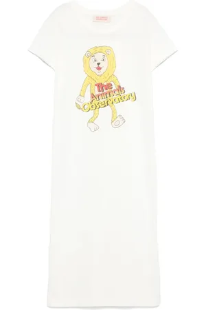 The Animals Observatory Vestido estilo playera con estampado gráfico