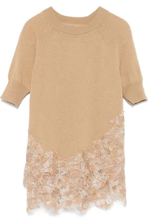 ERMANNO SCERVINO Playera con detalle de encaje