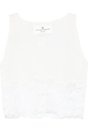 ERMANNO SCERVINO Top sin mangas con detalle de encaje