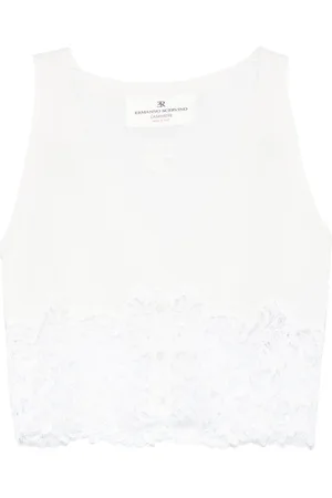 ERMANNO SCERVINO Top sin mangas con detalle de encaje