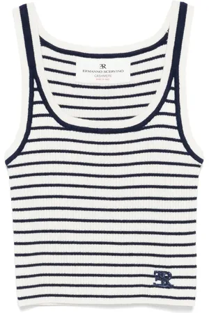 ERMANNO SCERVINO Camiseta con rayas estampadas